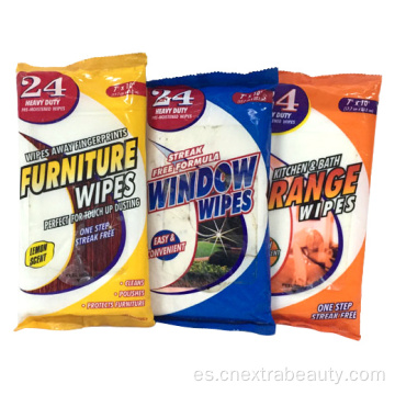 Productos de limpieza de muebles y ventanas Toallitas húmedas